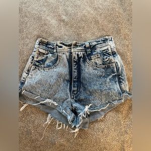 Vintage acid wash denim shorts RARE
